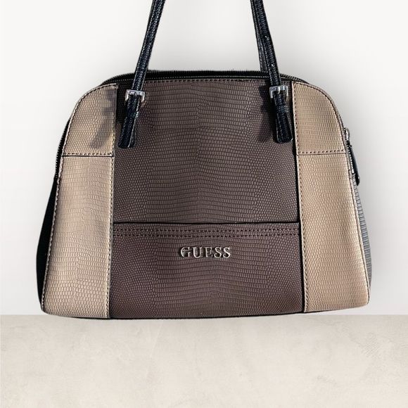 Guess Handbags - GUESS Women's Tan Dome Satchel. Excellent condition.